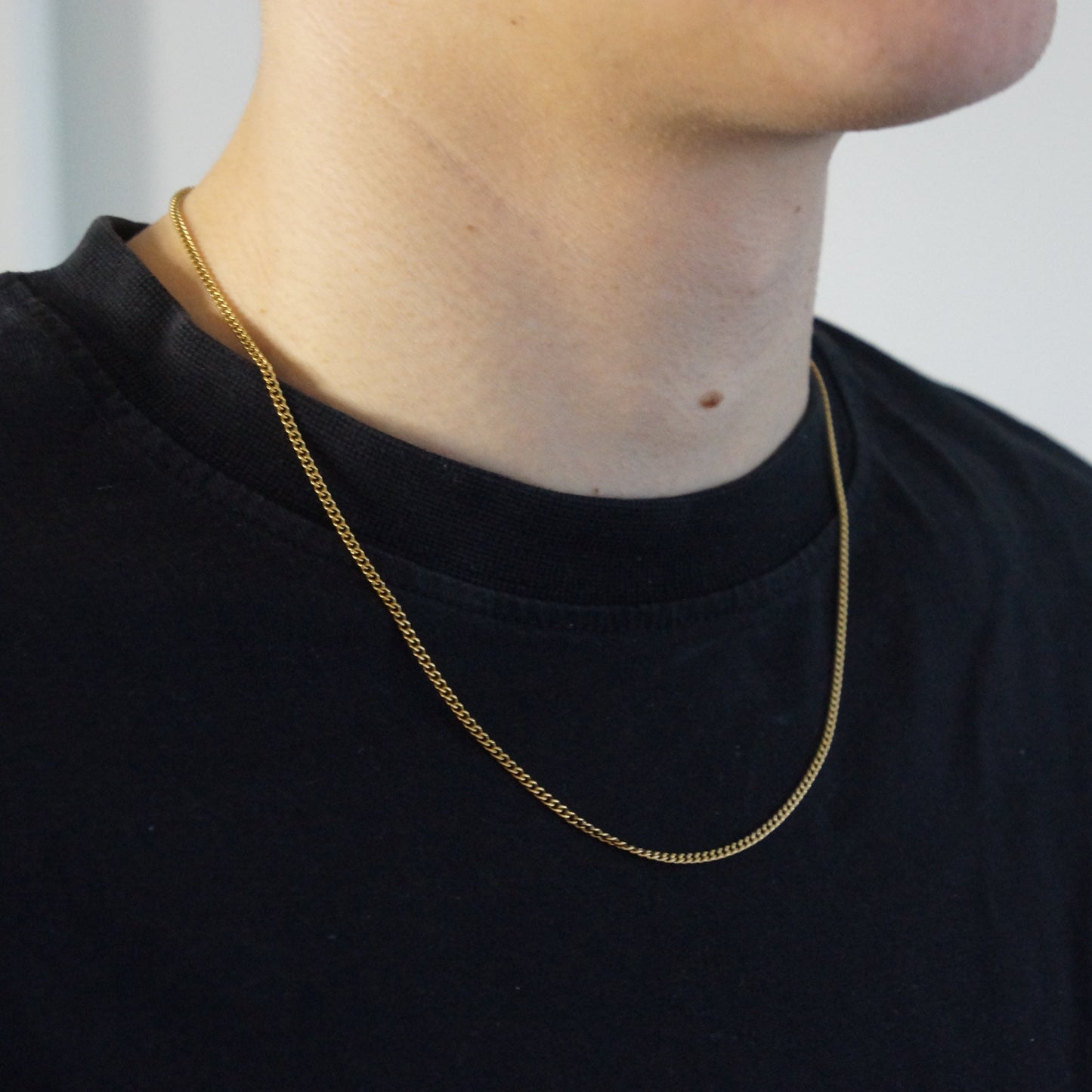 CLEAN CUBAN KETTING 2MM - 18K GOUD