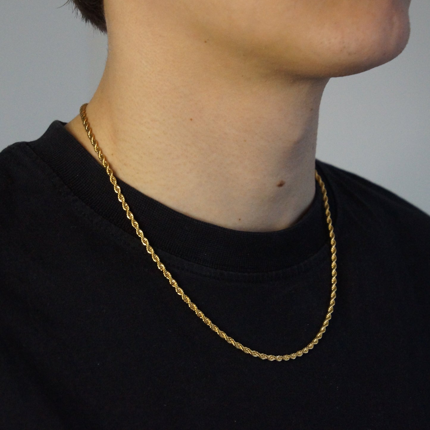 CLEAN ROPE KETTING 3MM - 18K GOUD