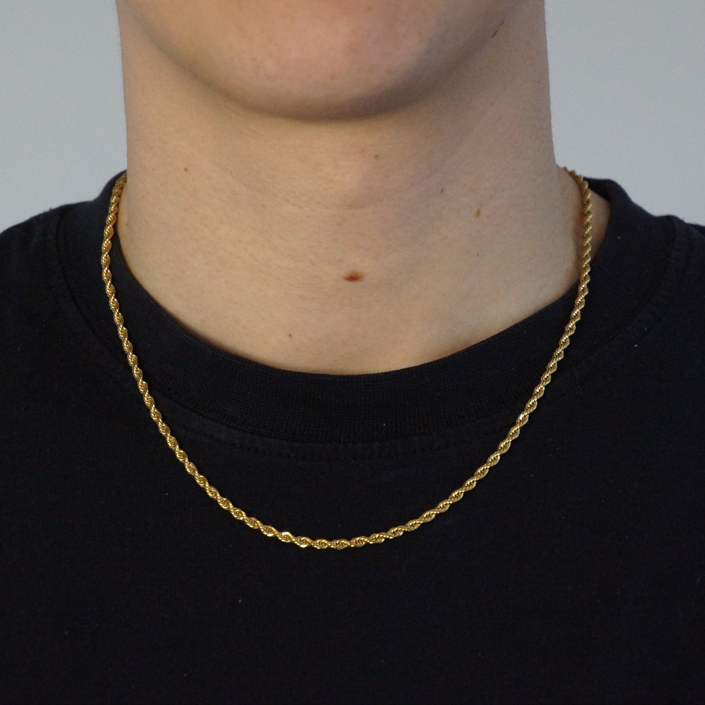 CLEAN ROPE KETTING 3MM - 18K GOUD