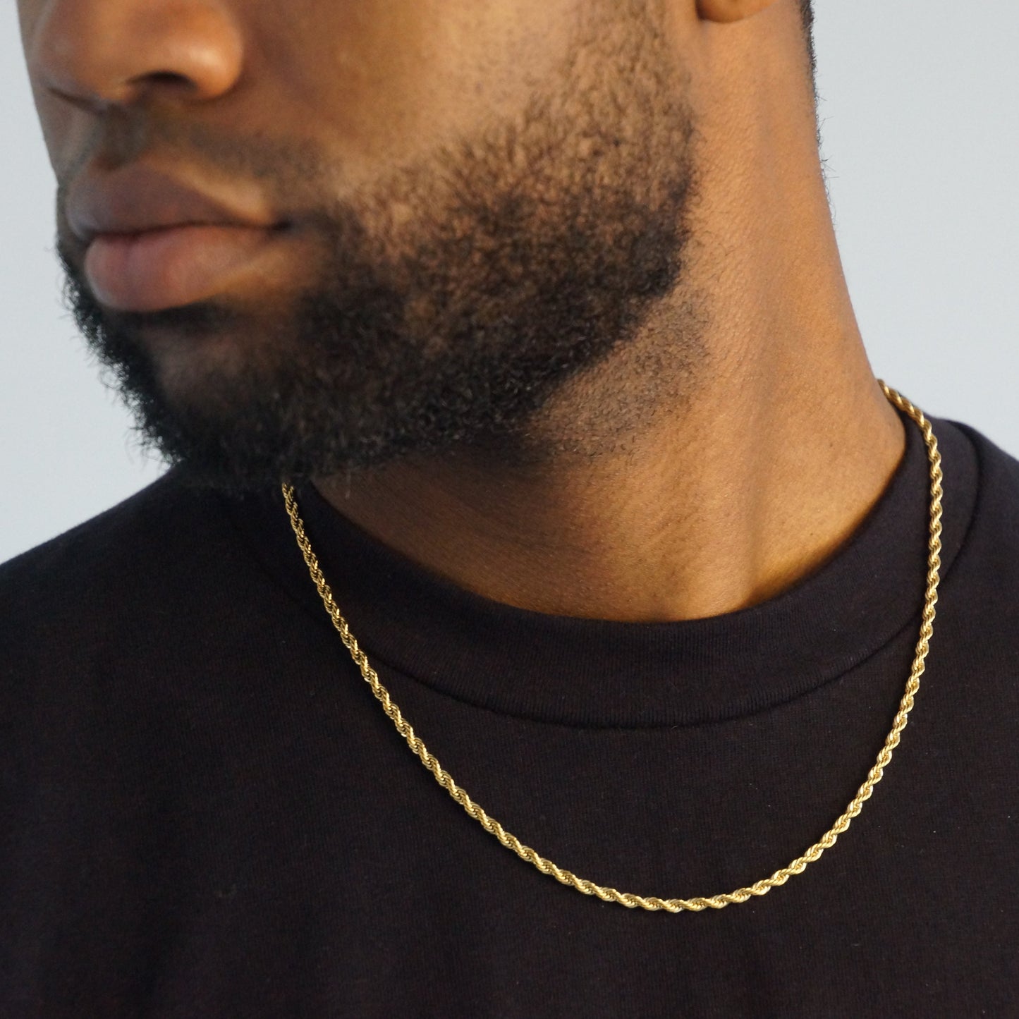 CLEAN ROPE KETTING 3MM - 18K GOUD