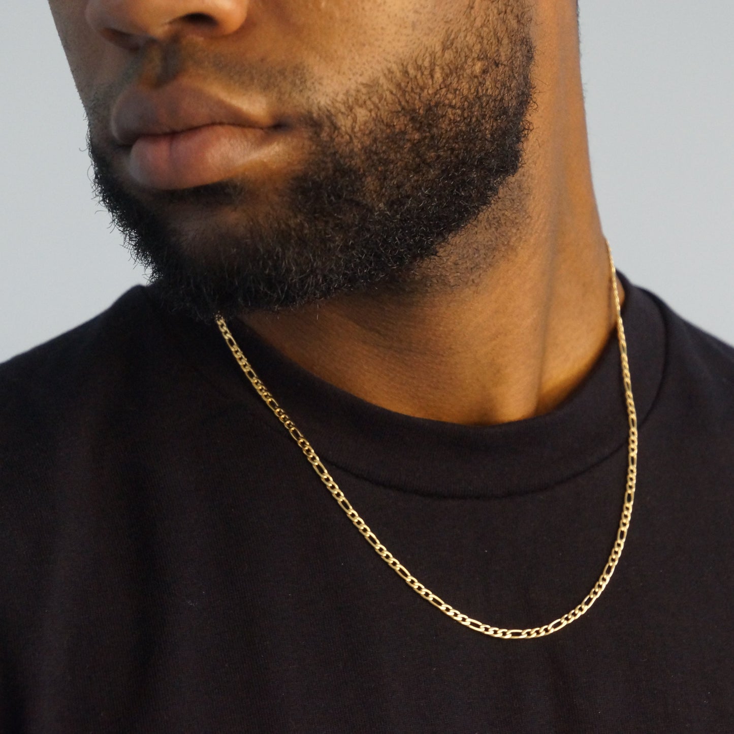CLEAN FIGARO KETTING 3MM - 18K GOUD