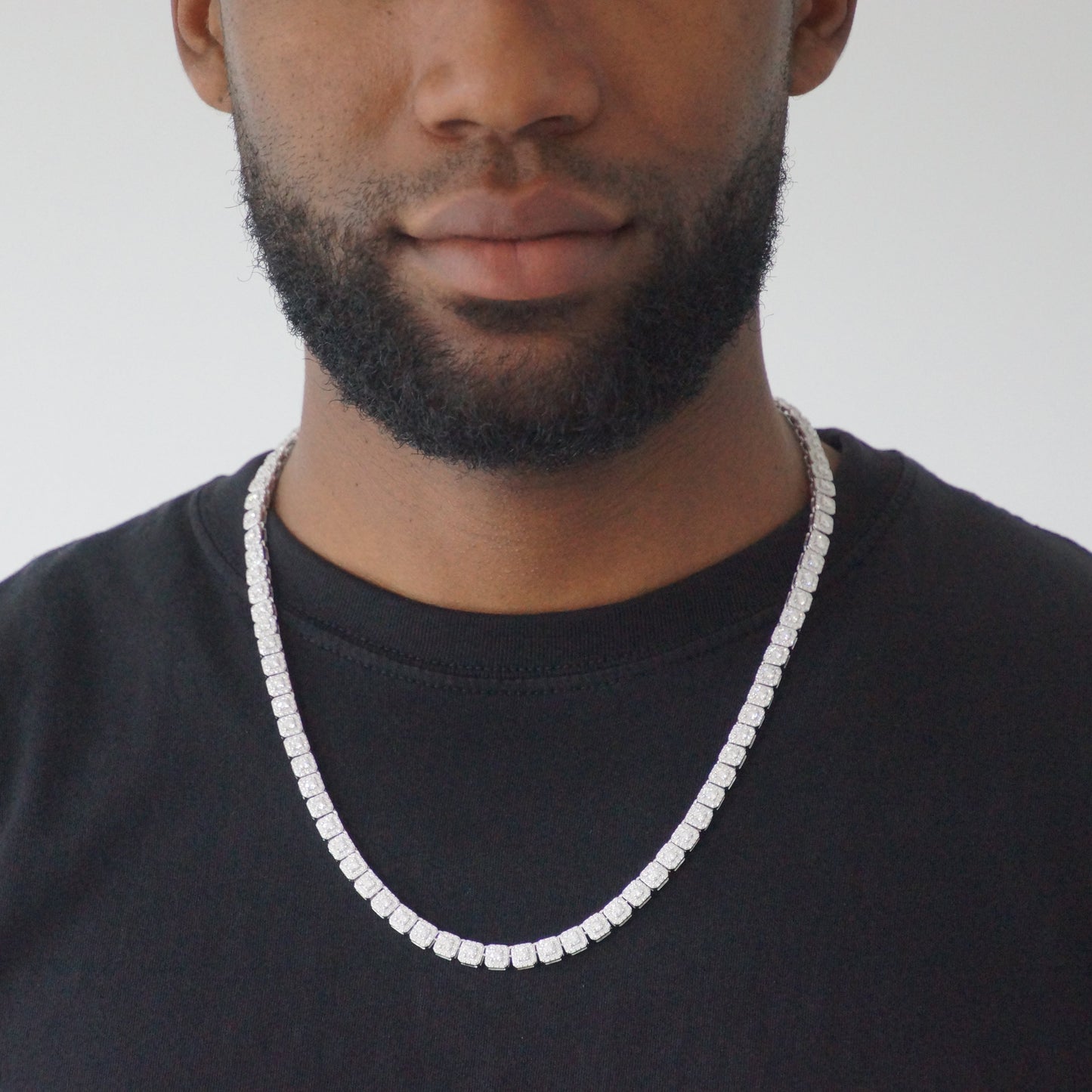 925 zilver -moissanite Ketting