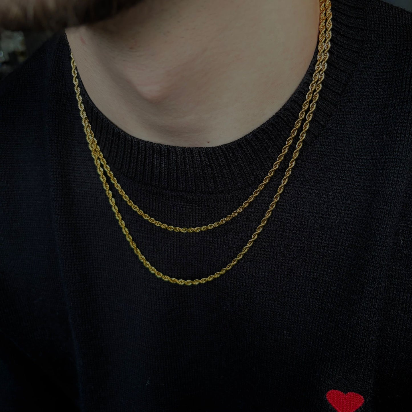 CLEAN ROPE KETTING 3MM - 18K GOUD