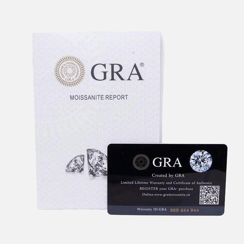 MOISSANITE BLUE DIAMOND KETTING - WITGOUD