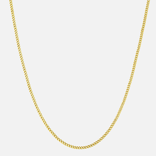 Cuban ketting 2mm 18k Goud / cuban chain 2mm 18k gold