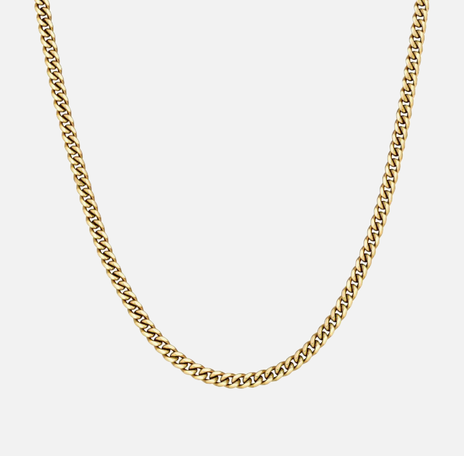 Cuban ketting 5mm 18k goud / cuban chain 5mm 18k gold