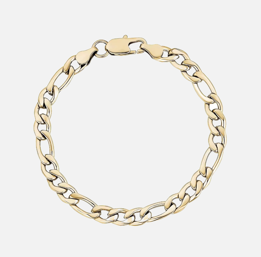 figaro armband 18k goud 5mm - figaro bracelet 18k gold 5mm