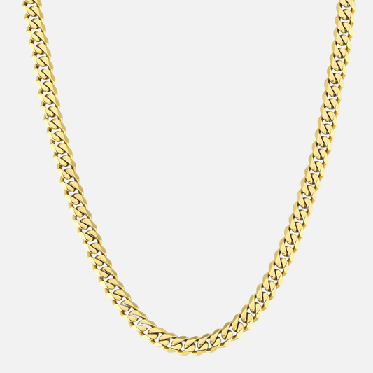 Cuban ketting 8mm 18k goud/ cuban chain 8mm 18k gold