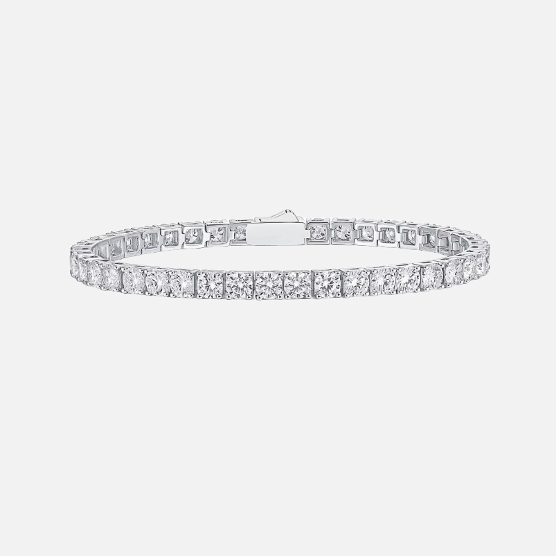 Diamant tennis armband 3mm witgoud / zilver - diamond tennis bracelet 3mm whitegold / silver