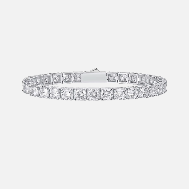 Diamant tennis armband 5mm witgoud / zilver - diamond tennis bracelet 5mm whitegold / silver