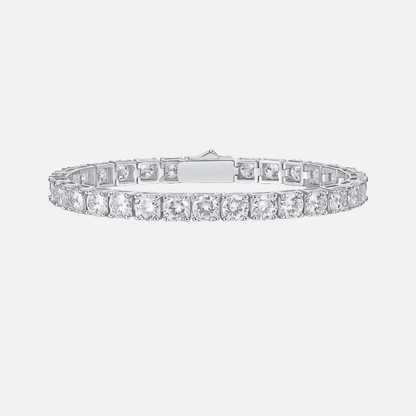 Diamant tennis armband 5mm witgoud / zilver - diamond tennis bracelet 5mm whitegold / silver