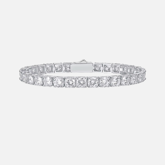 Diamant tennis armband 5mm witgoud / zilver - diamond tennis bracelet 5mm whitegold / silver